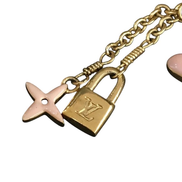 Louis Vuitton Creole Sweet Monogram Gold Tone Pierced Earrings - Picture 5 of 7